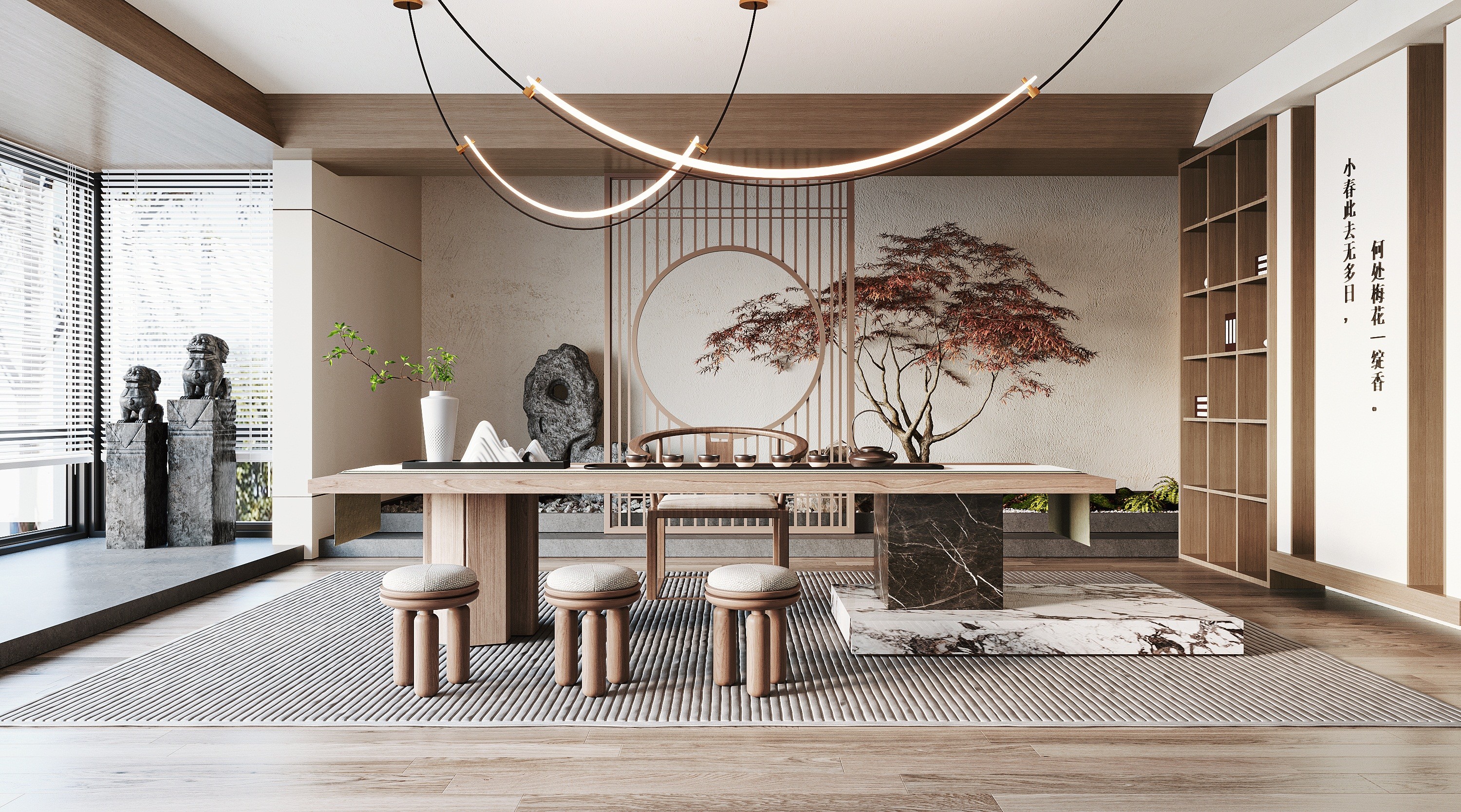 绝美茶室设计｜中式茶空间的 N 种高级打开方式