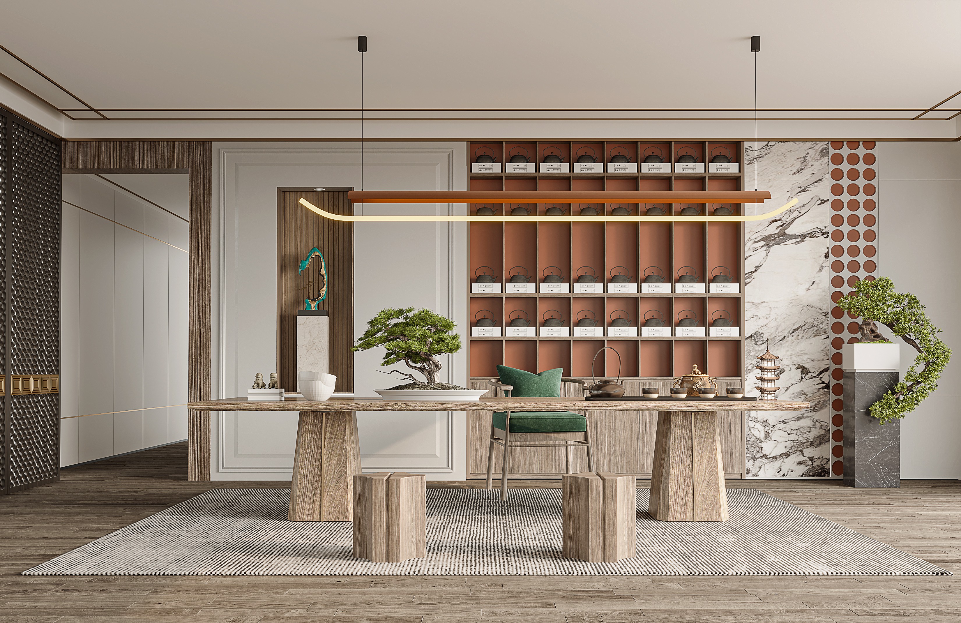 绝美茶室设计｜中式茶空间的 N 种高级打开方式