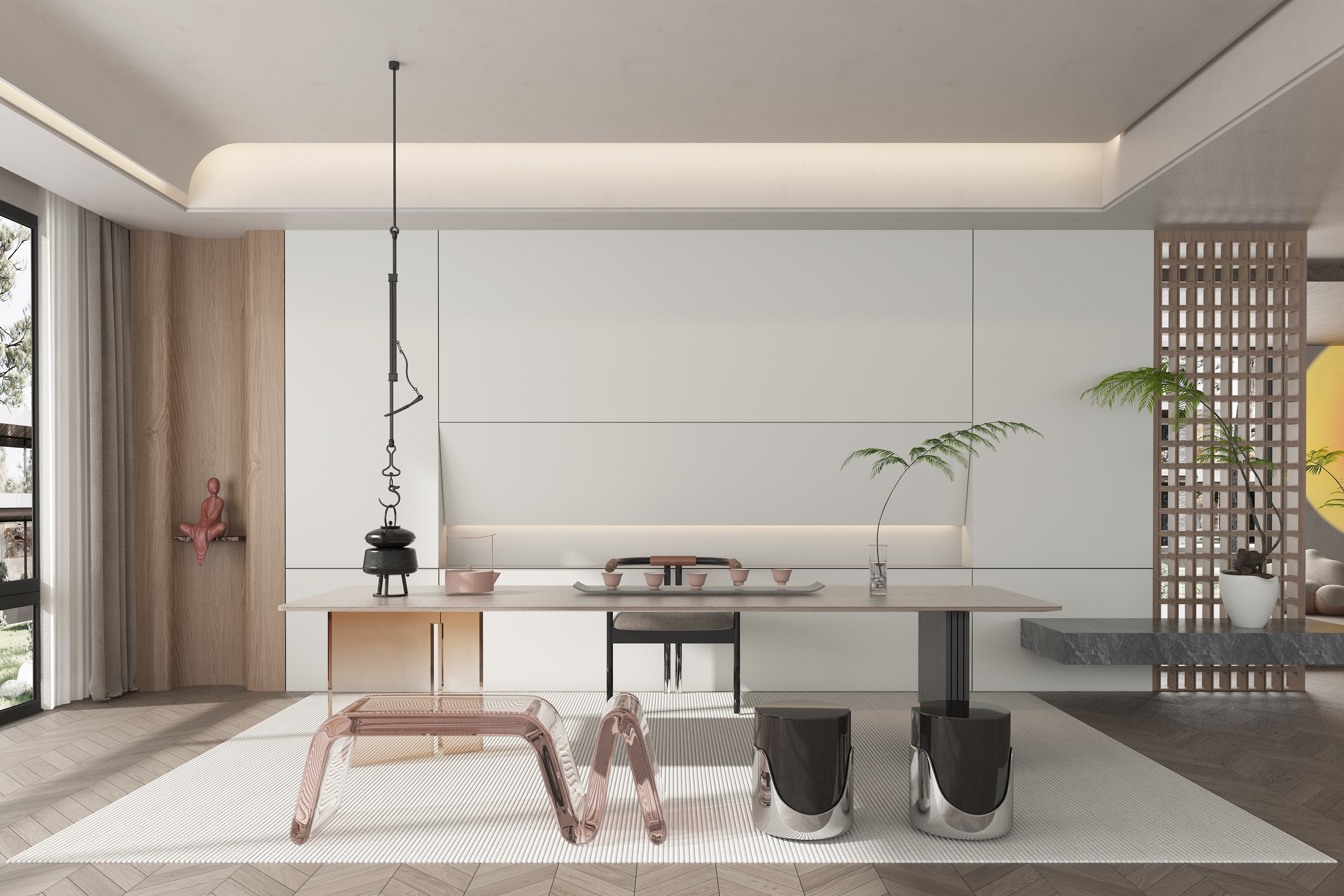 绝美茶室设计｜中式茶空间的 N 种高级打开方式