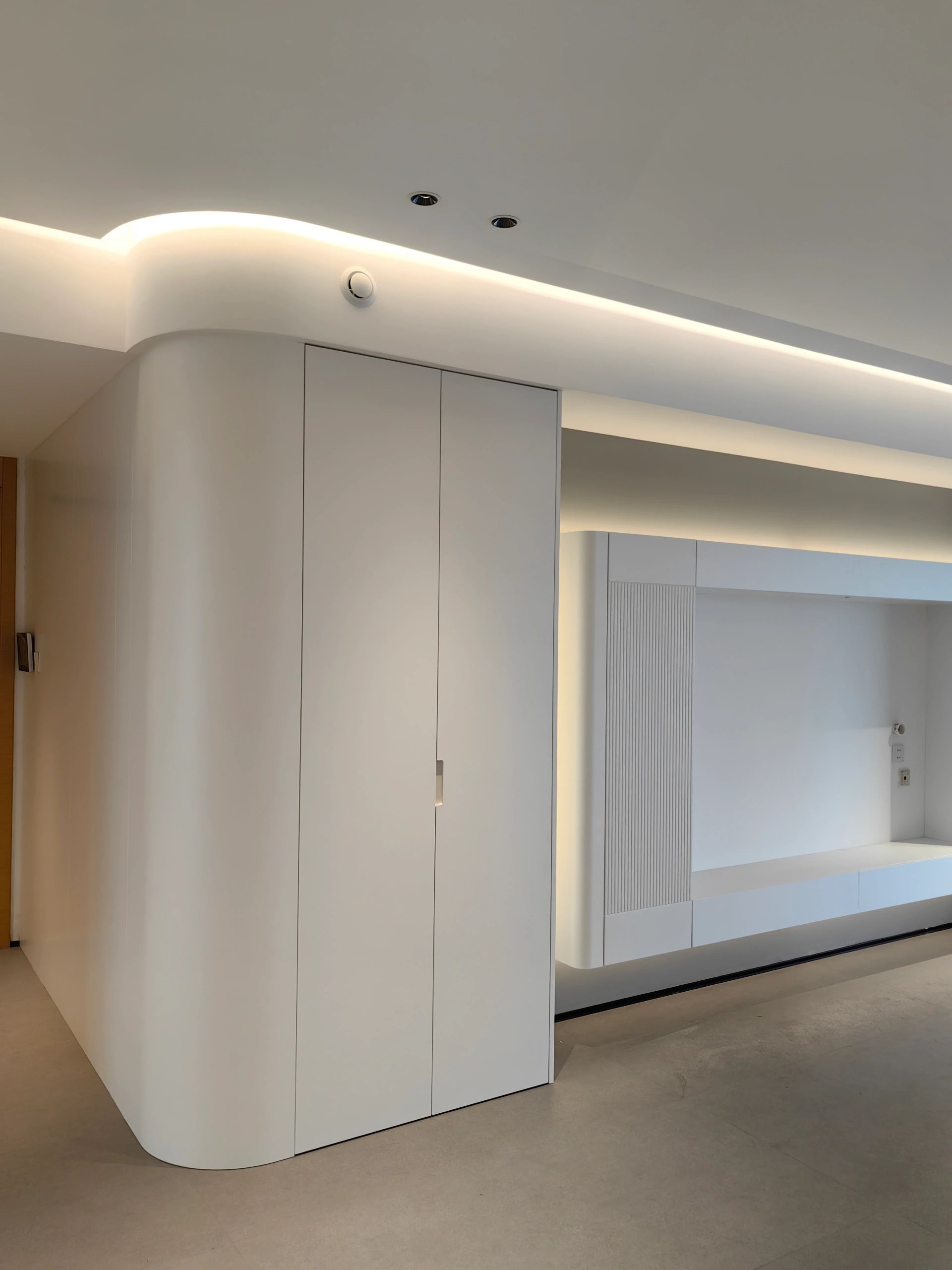 弧形柜设计，颜值实用双在线