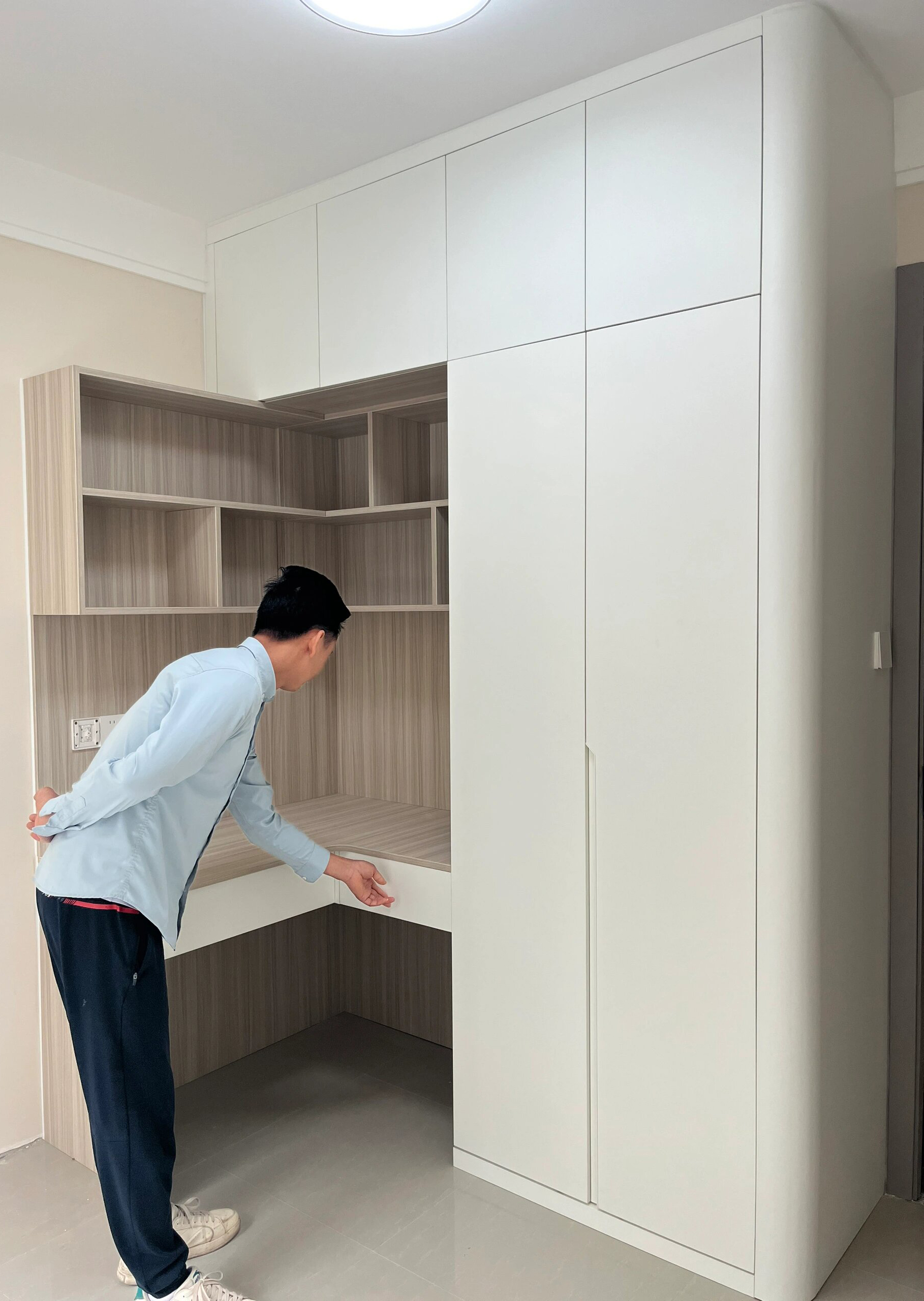 弧形柜设计，颜值实用双在线