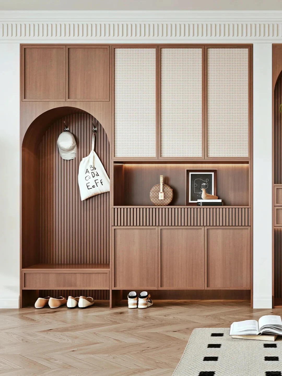 宋式玄关柜，把雅致刻进进门第一眼