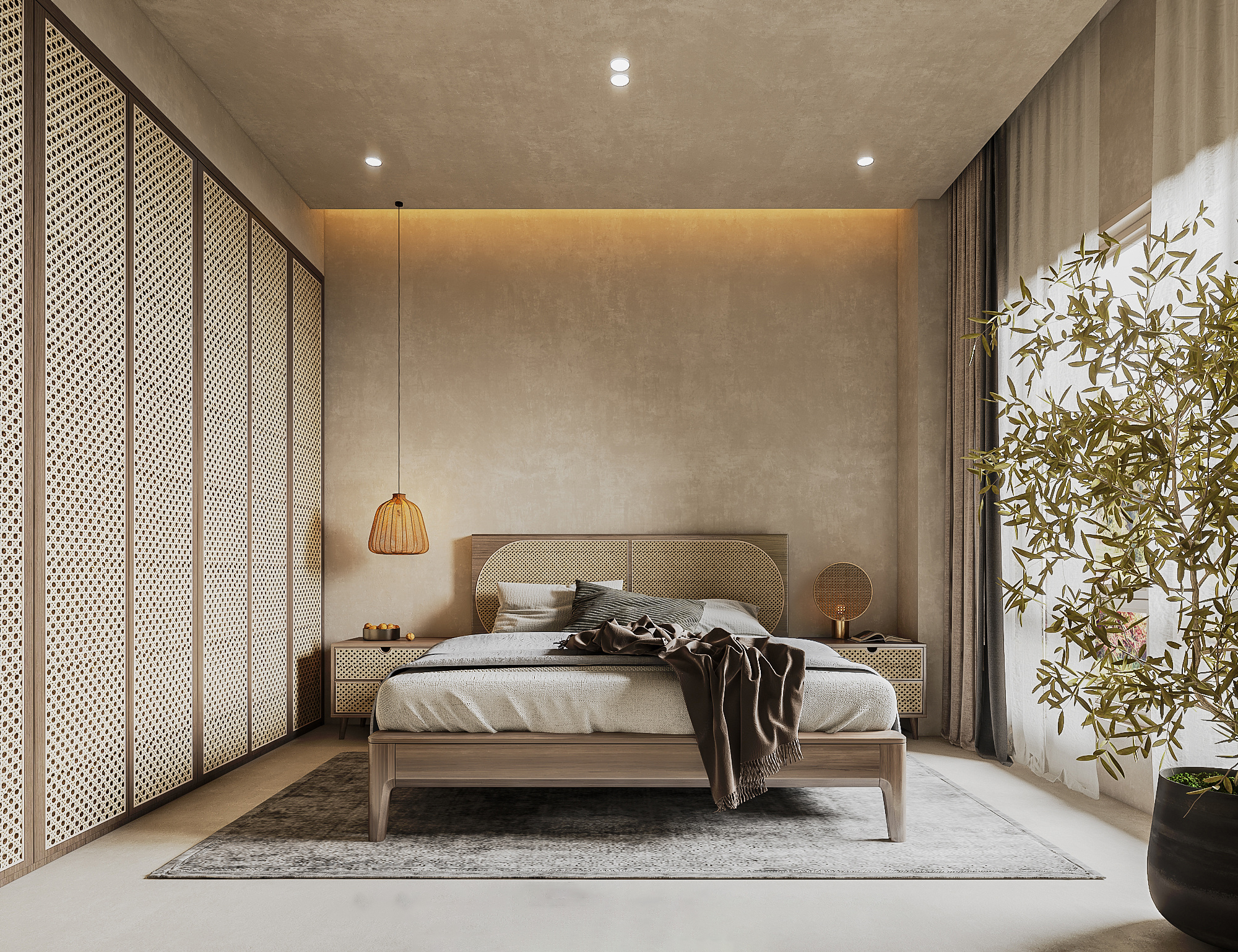 卧室侘寂风案例赏析